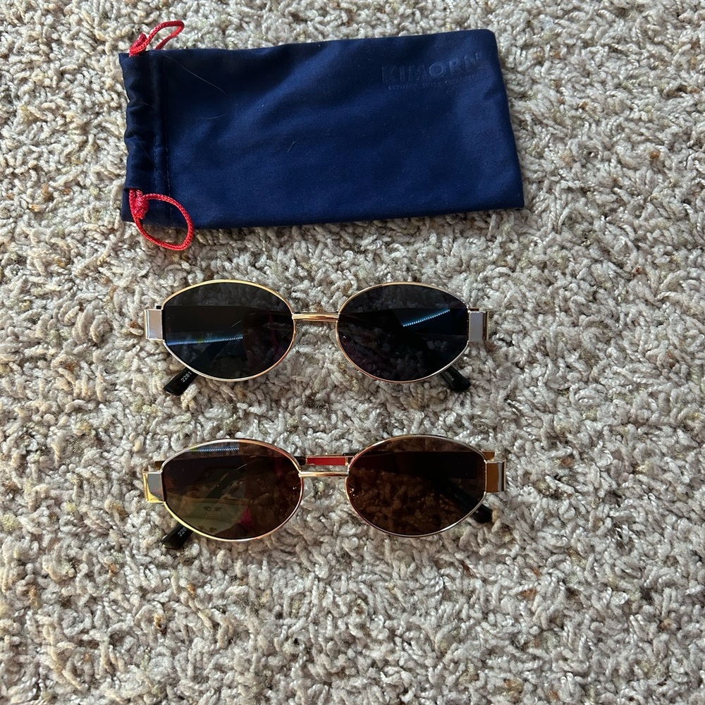 Stylish Women's Sunglasses Set - Black and Brown